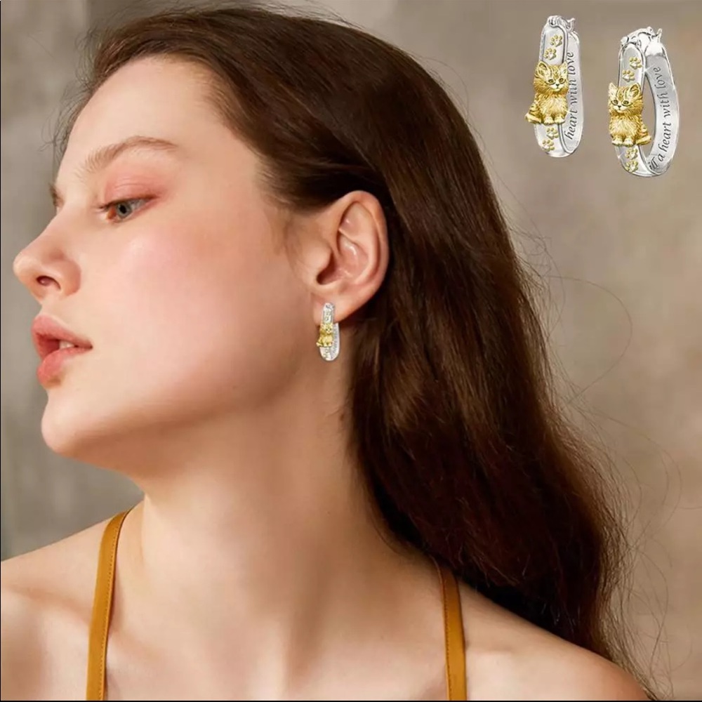 New Women’s silver plated Beautiful earrings - Picture 5 of 6